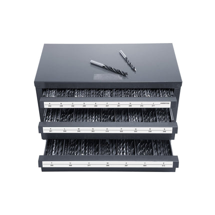 Drill Bit Dispenser Cabinet, 3-Drawer A-Z, 27 Slots