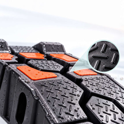 Drive-On Car Ramps with Integrated Wheel Stop, Set of 2, 5-Tonne Capacity