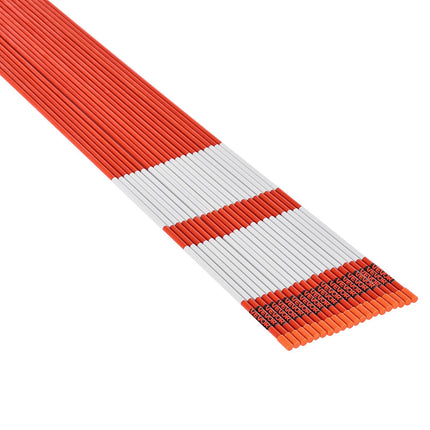Driveway Markers, 50-Pack 60-In Fiberglass Reflective Sticks