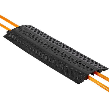 Drop-Over Cable Protector Ramp, Dual Channel, 2 Pack