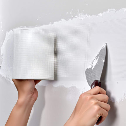 Drywall Mesh Tape, Self-Adhesive Fiberglass 150mm x 30m, 12 Rolls
