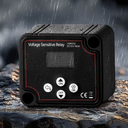Dual Battery Isolator 12V 140A VSR Relay with LCD