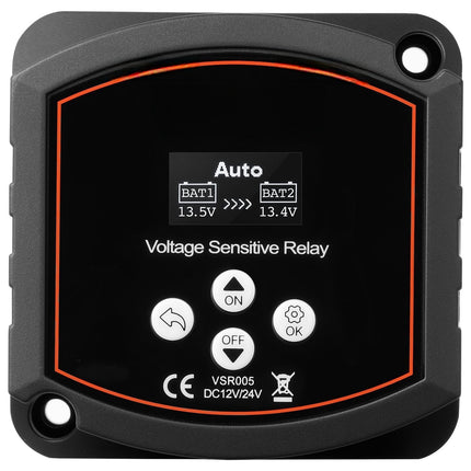 Dual Battery Isolator 12V 300A VSR, LCD, Manual Auto