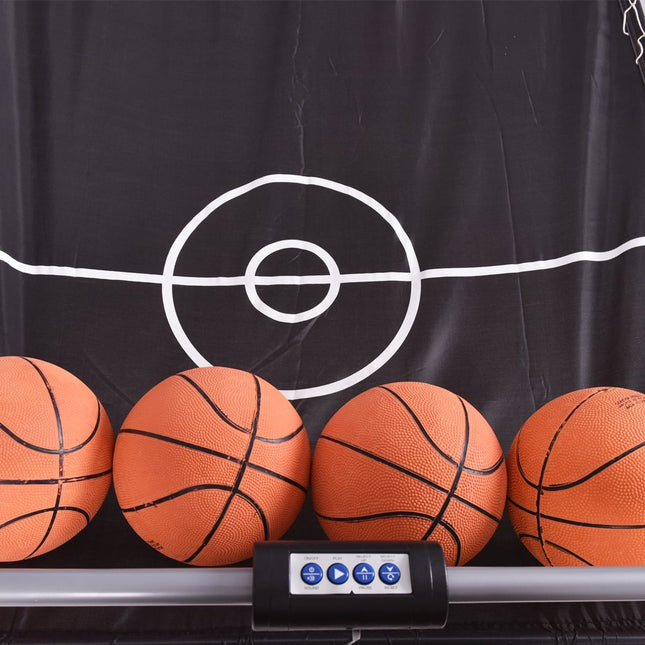 Divkāršā stīpu basketbola arkādes spēle ar elektronisko punktu skaitīšanu
