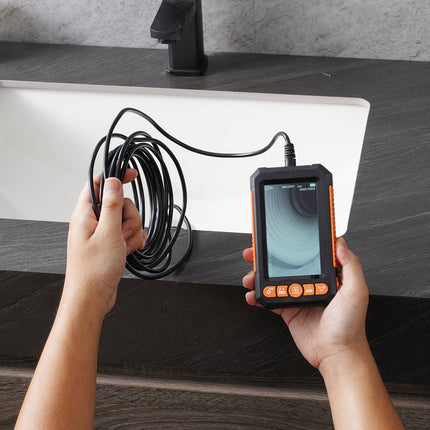 Dual-Lens Endoscope Camera, 49ft Cable, 4.3in IPS