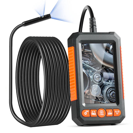 Dual-Lens Endoscope Camera, 5m Cable, 4.3in IPS Screen