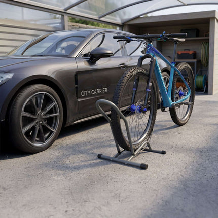 E-velosipēda grīdas statīvs - piemērots riteņiem līdz 29 collām