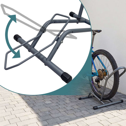 E-velosipēda grīdas statīvs - piemērots riteņiem līdz 29 collām