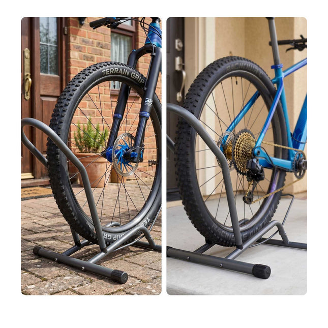 E-velosipēda grīdas statīvs - piemērots riteņiem līdz 29 collām