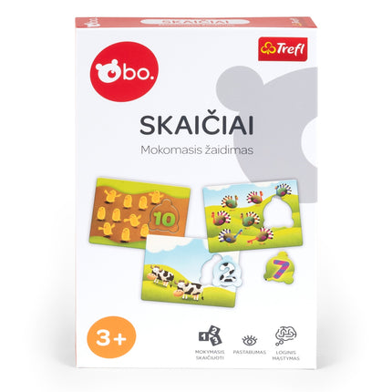 Izglītojoša galda spēle "Skaitļi" bērniem, lietuviešu valoda