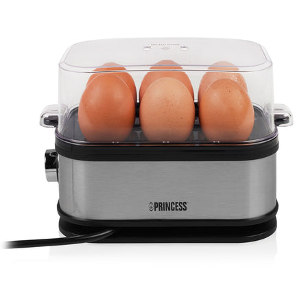 Egg cooker 6 eggs 400 Watt Stainless steel