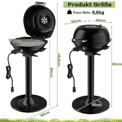 Elektriskais BBQ grils - pārnēsājams, nepiedegošs, regulējama temperatūra