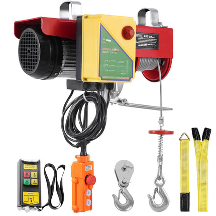 Electric Cable Hoist 2200 lb, Wireless and Wired Remote