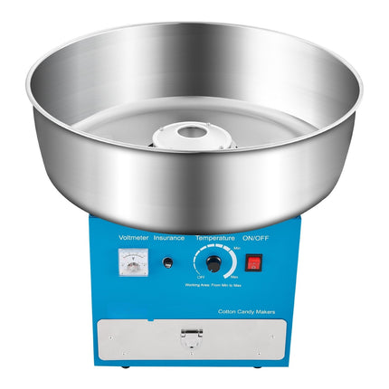 Electric Cotton Candy Machine, 1000W, 52cm Bowl, Blue