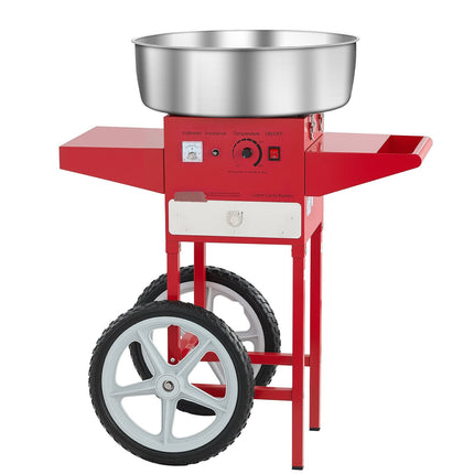Electric Cotton Candy Machine with Cart, 1000W, 52cm Bowl