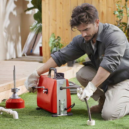 Electric Drain Cleaner Machine, 250W, 20m Cable, Manual Feed