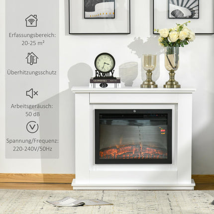 Elektriskais kamīns, 1000 W/2000 W, pārklājums 20-25 m²