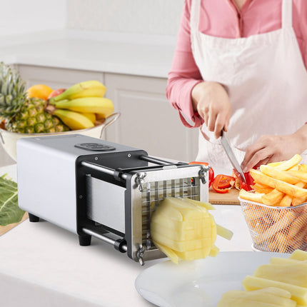Electric French Fry Cutter with 3/8 and 1/2-Inch Blades