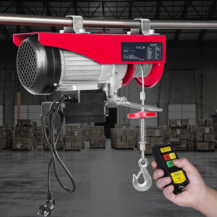 Electric Hoist 2200 lb, 220V, Wireless Remote, 12m Cable
