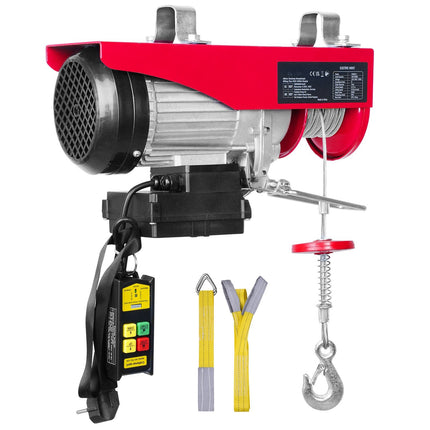 Electric Hoist 400 kg, 850W 220V, Wireless Remote, 12 m