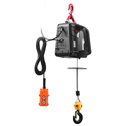 Electric Hoist Winch 500 Kg, 1500W, 7.6 M, Wired Remote