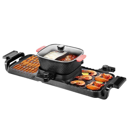 Electric Hot Pot And Grill Combo, 2300W, 3.25L