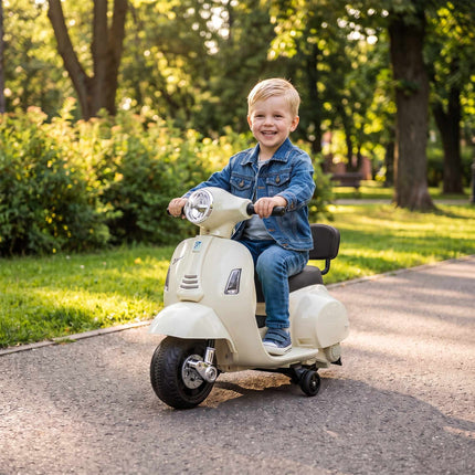 Elektriskais bērnu Vespa GTS 6V braucamais ar litija akumulatoru