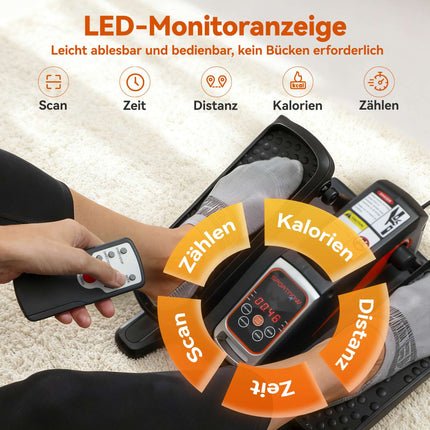 Elektriskais mini elipsveida trenažieris, 12 ātrumi, tālvadības pults, LED displejs