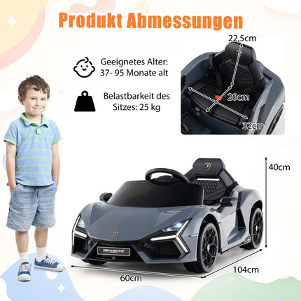 Elektriskā bērnu automašīna - 12 V Lamborghini ar LED gaismām