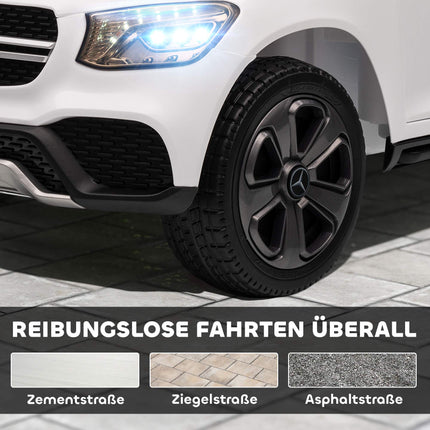 Elektriskā bērnu automašīna, 12 V, tālvadības pults, balta