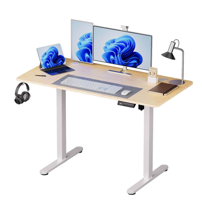 Electric Sit-Stand Desk – Wood-Effect Top, Memory Presets