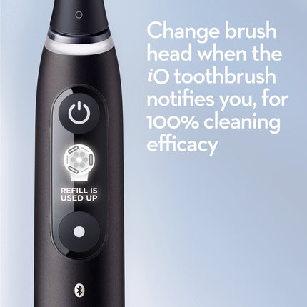 Electric Toothbrush iO6, Black/Light Rose, 3 Brush Heads
