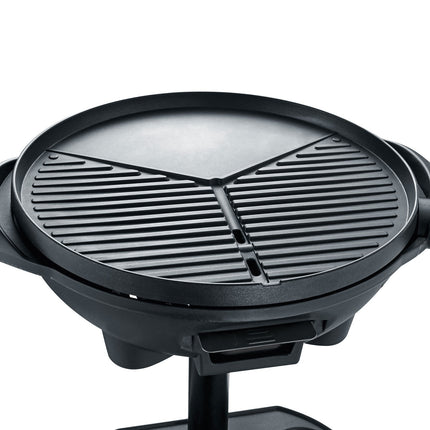 Electric grill globe column stand with lid, PG8541