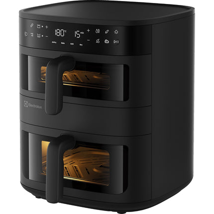 Electrolux 800 divkāršais gaisa fritierim, sakrauti grozi 4 l + 7,6 l