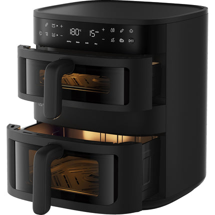 Electrolux 800 divkāršais gaisa fritierim, sakrauti grozi 4 l + 7,6 l