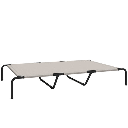 Paaugstināta āra suņu gulta, liela, sieta, 23 cm augsta