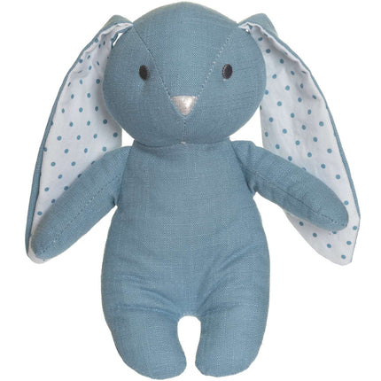 Elina, rabbit in cotton & linen mix, sky blue