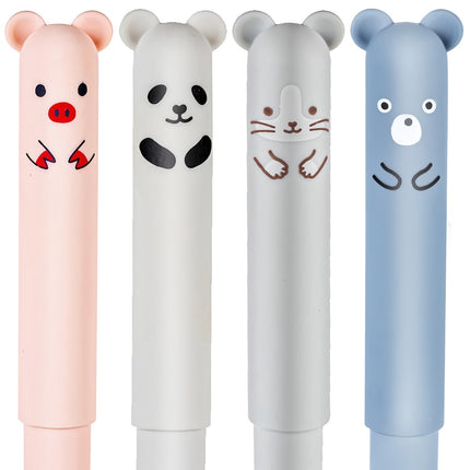 Erasable pen - animals 4 pcs.