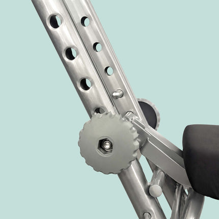 Ergonomisks regulējams stāvkrēsls, melns/sudrabains