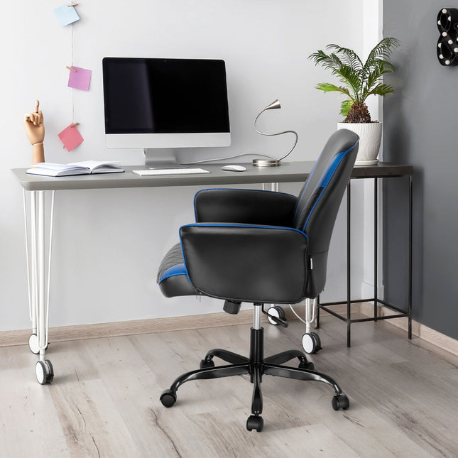 Ergonomisks spēļu krēsls, regulējams augstums, PVC āda