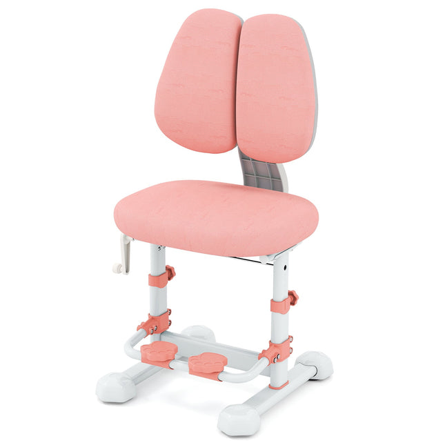 Ergonomisks bērnu rakstāmgalda krēsls ar regulējamu atzveltni un kāju balstu