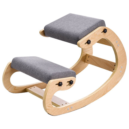 Ergonomic Kneeling Chair – Adjustable Height, Wood Frame