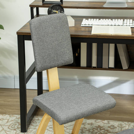 Ergonomisks krēsls ceļos, bērza koks, pelēks, mājas un biroja vajadzībām