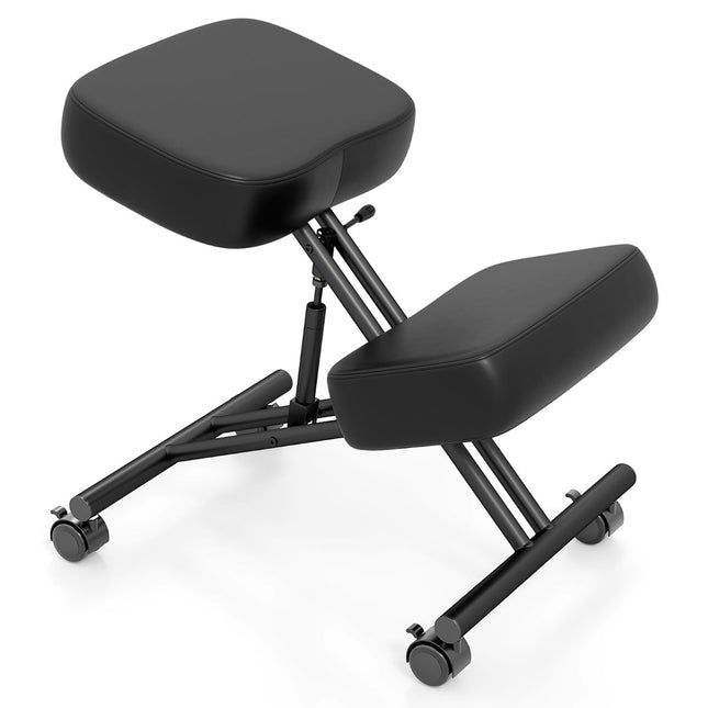 Ergonomisks krēsls ar regulējamu augstumu un riteņiem, nolaižams uz ceļiem