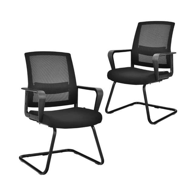 Ergonomiski sieta biroja krēsli, 2 gab. komplekts, celtspēja 136 kg