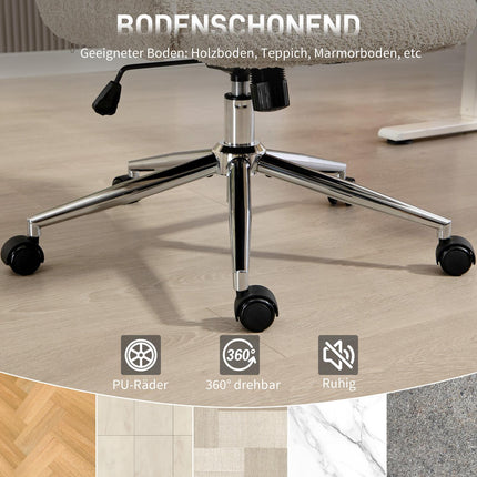 Ergonomisks biroja krēsls, regulējams galvas balsts, slīpums, pelēkbalts