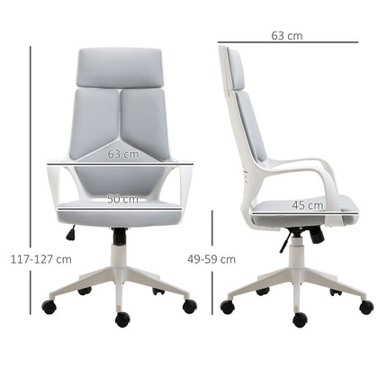 Ergonomisks biroja krēsls, augsta atzveltne, regulējams augstums
