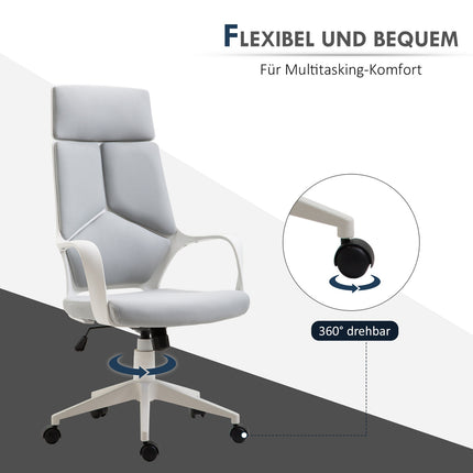 Ergonomisks biroja krēsls, augsta atzveltne, regulējams augstums