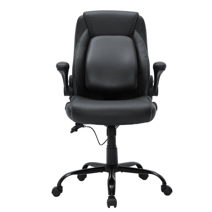 Ergonomic Office Chair – PU Leather, Adjustable Lumbar, Flip-Up Arms