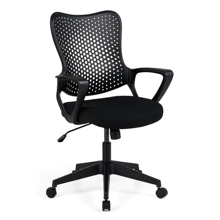 Ergonomisks biroja krēsls ar regulējamu sieta atzveltni